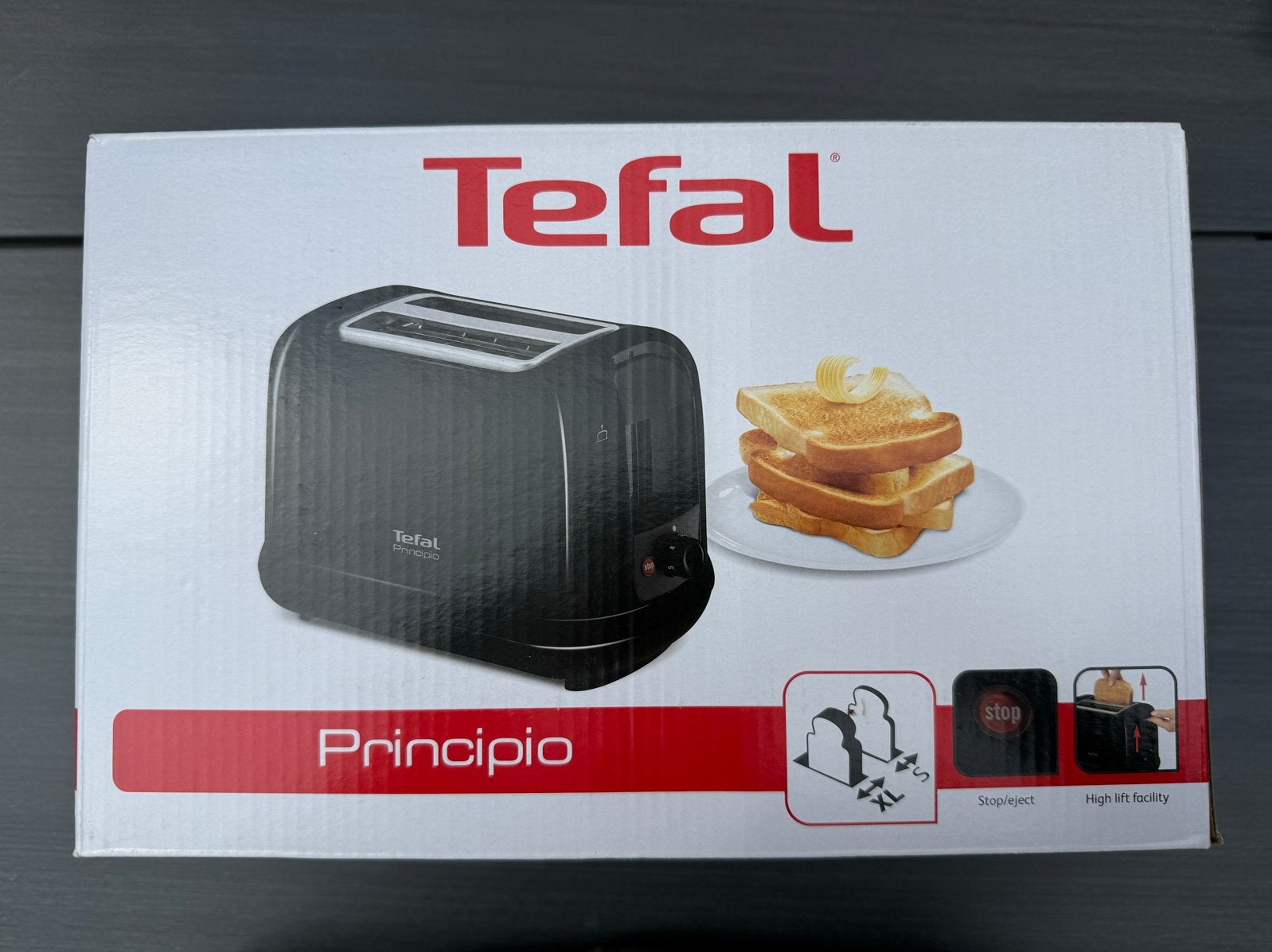 Tefal Broodrooster Principio NIEUW in verpakking, Witgoed en Apparatuur, Broodroosters, Ophalen, Nieuw