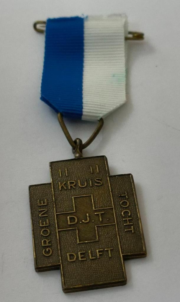 Wandelmedaille Groene Kruistocht Delft, Postzegels en Munten, Penningen en Medailles, Ophalen of Verzenden, Overige materialen