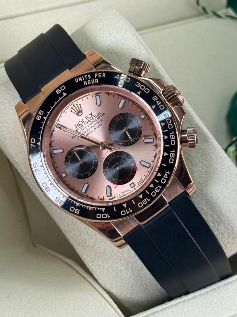 Rolex daytona oysterflex, Ophalen of Verzenden, Nieuw, Zwart, IOS