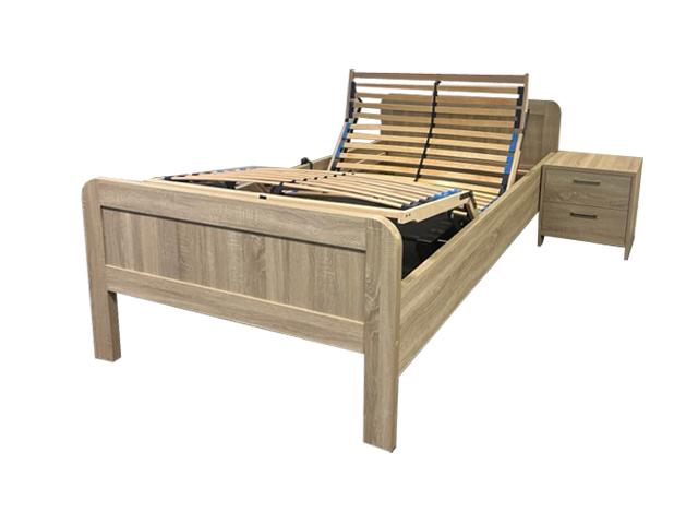 John seniorenbed XL - 120x200 - Blank eiken, Huis en Inrichting, Slaapkamer | Bedden, Niet ingevuld, Niet ingevuld, Niet ingevuld