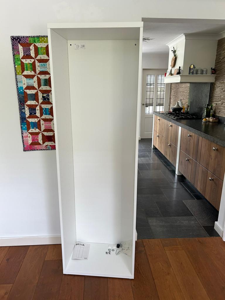 Besta ikea kast mat wit, Met deur(en), Nieuw, Mat wit zie foto, 150 tot 200 cm