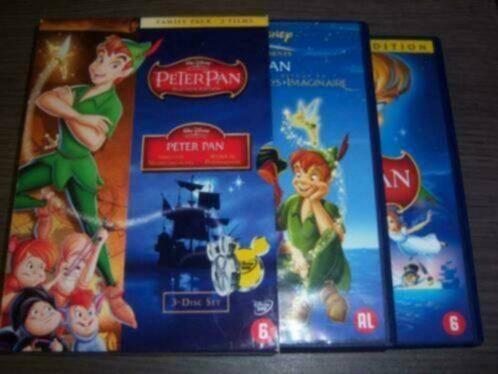 Walt Disney Peter Pan 3-disc Family Box in nieuwstaat , Cd's en Dvd's, Tekenfilm, Verzenden, Boxset, Zo goed als nieuw
