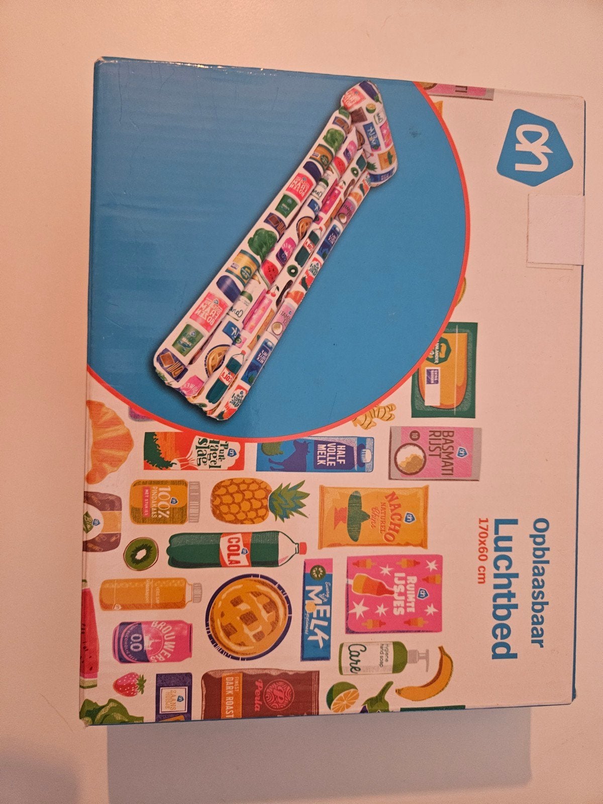 Opblaasbaar Luchtbed Albert Heijn - 170x60 cm, Ophalen of Verzenden