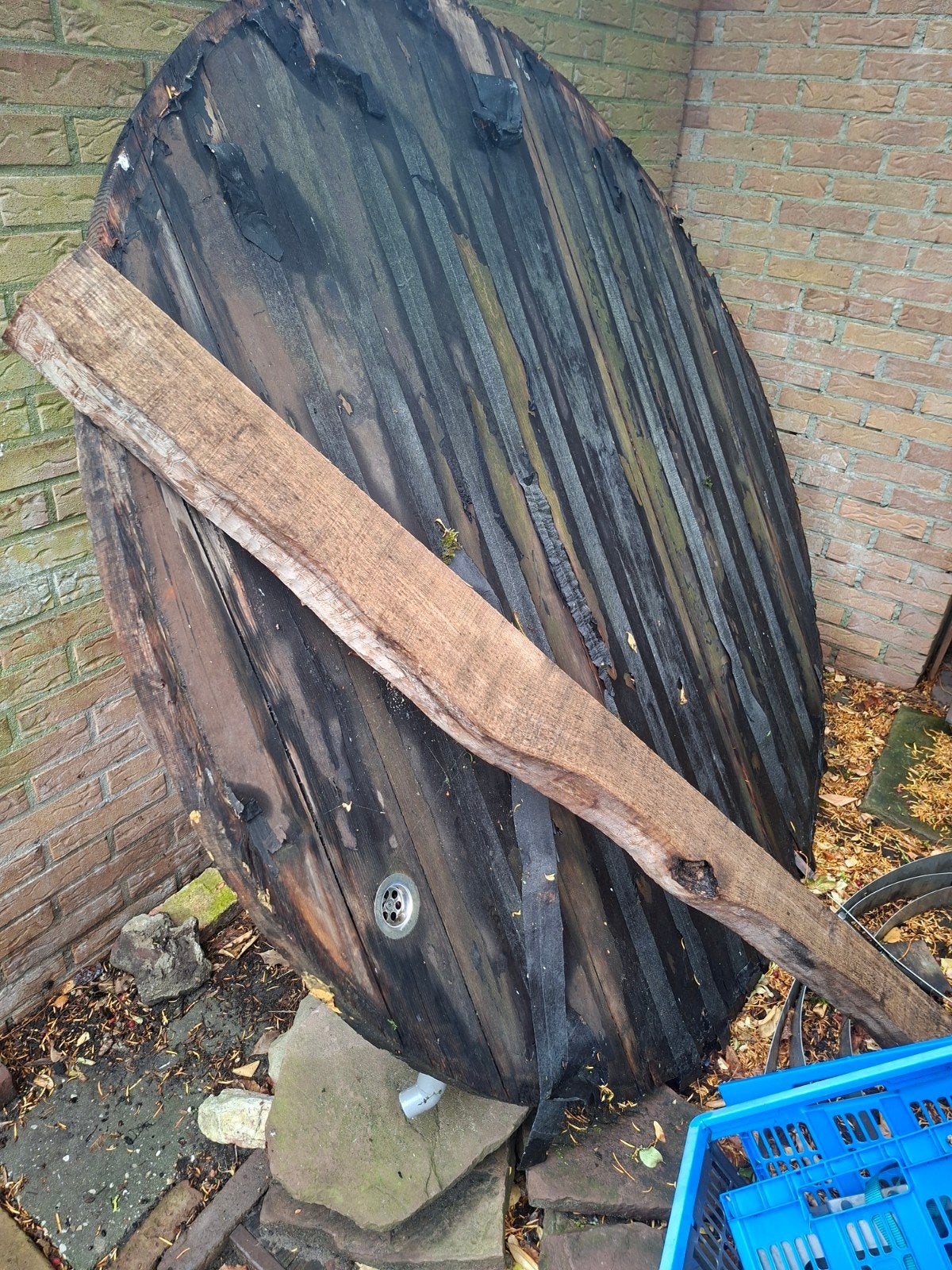 hottub hout, Ophalen, Gebruikt