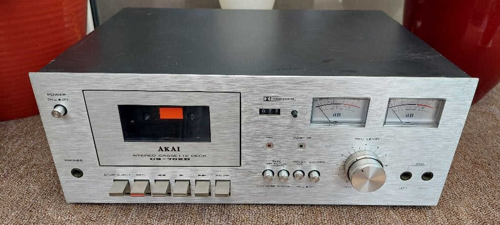 Akai CS-702, Audio, Tv en Foto, Cassettedecks, Ophalen of Verzenden, Enkel, Akai