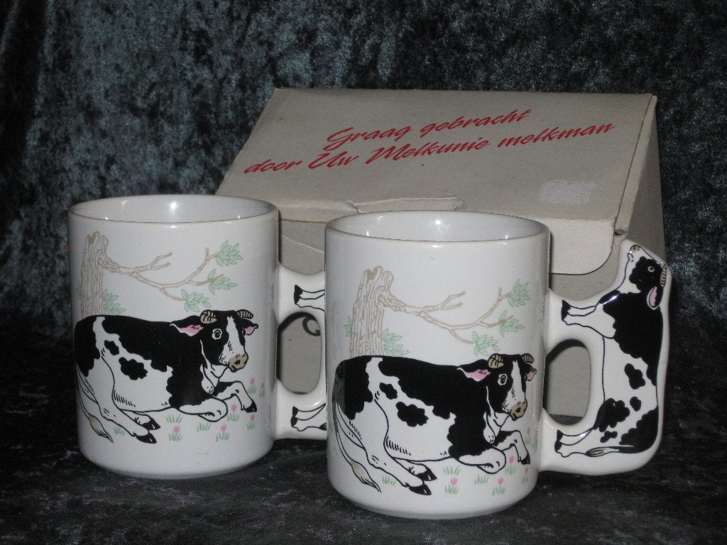 Melkunie Enesco Holstein Friesland Koeien Mokken, Huis en Inrichting, Ophalen, Nieuw, Overige stijlen, Kop(pen) en/of Schotel(s)