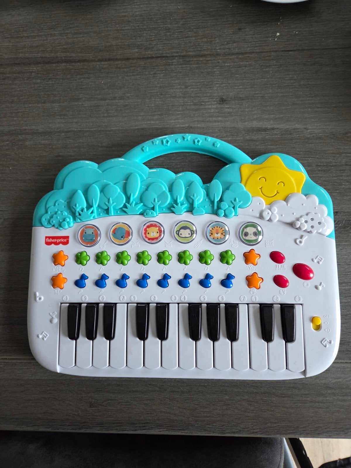 Fisher-Price Muziekpiano met Licht en Geluid, Ophalen, Zo goed als nieuw, Overige typen, Met licht