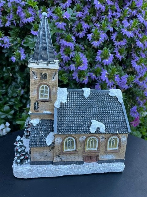 Kersthuisjes kerstdorp Typisch Hollands Dorpskerk OPRUIMING!, Diversen, Kerst, Ophalen of Verzenden