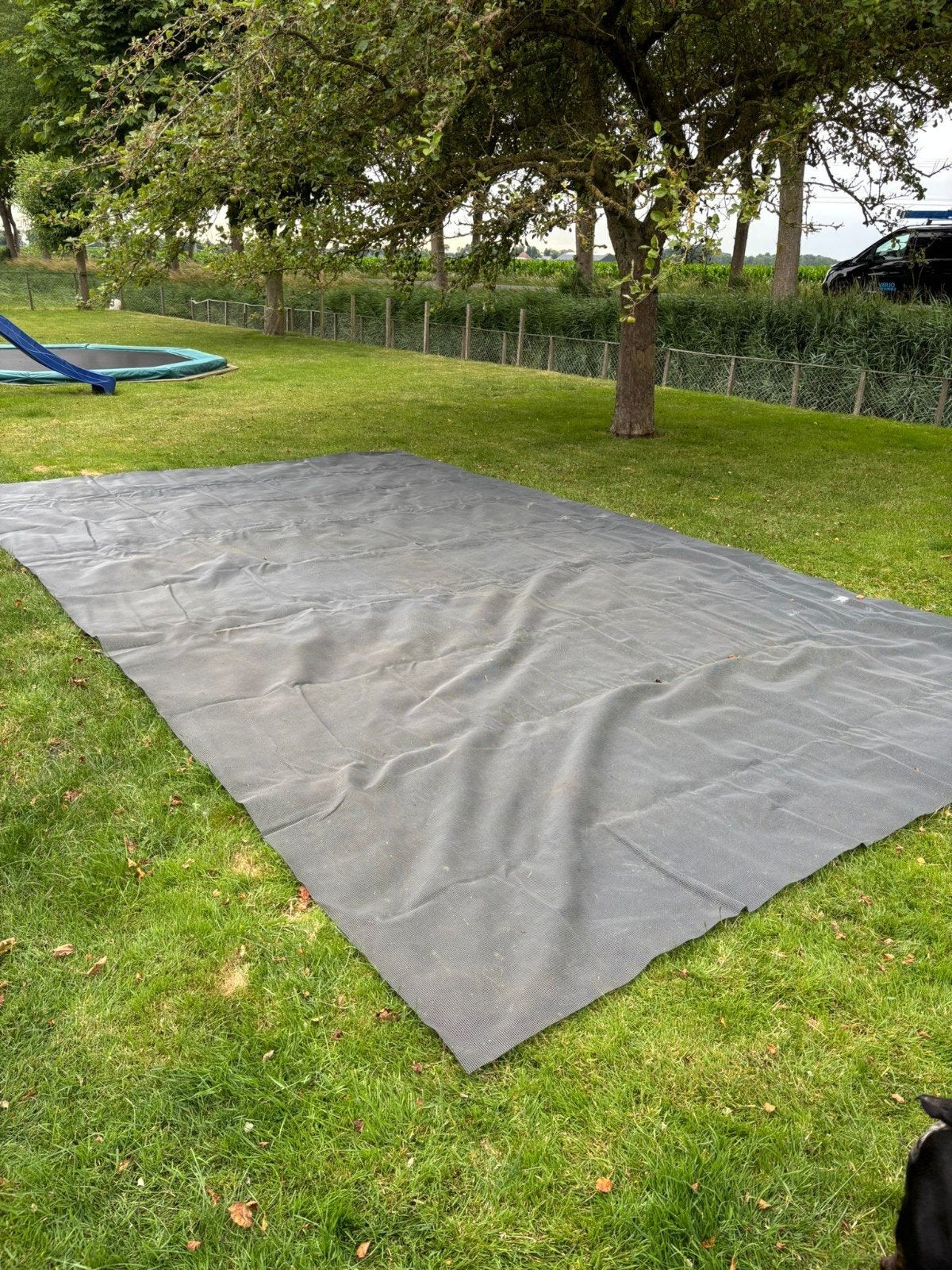 Kleed voortent, Ophalen, Zo goed als nieuw