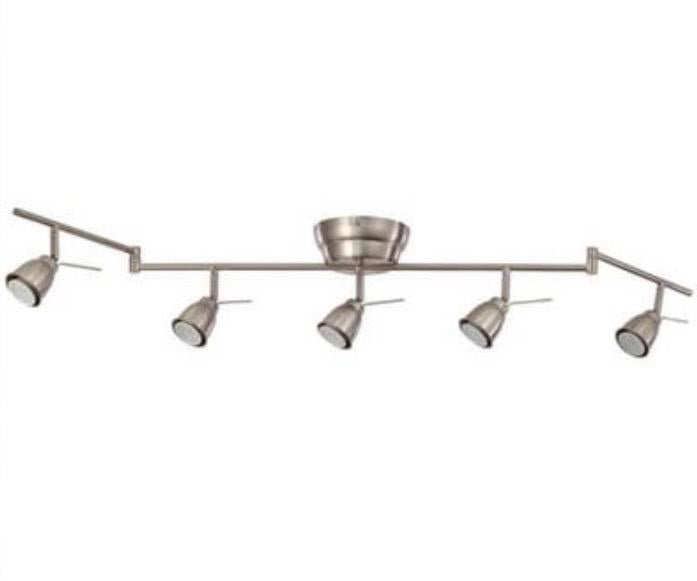 IKEA BAROMETER Plafondspot 5-spots, metaal geborsteld nikkel, Huis en Inrichting, Ophalen of Verzenden, Nieuw, Metaal