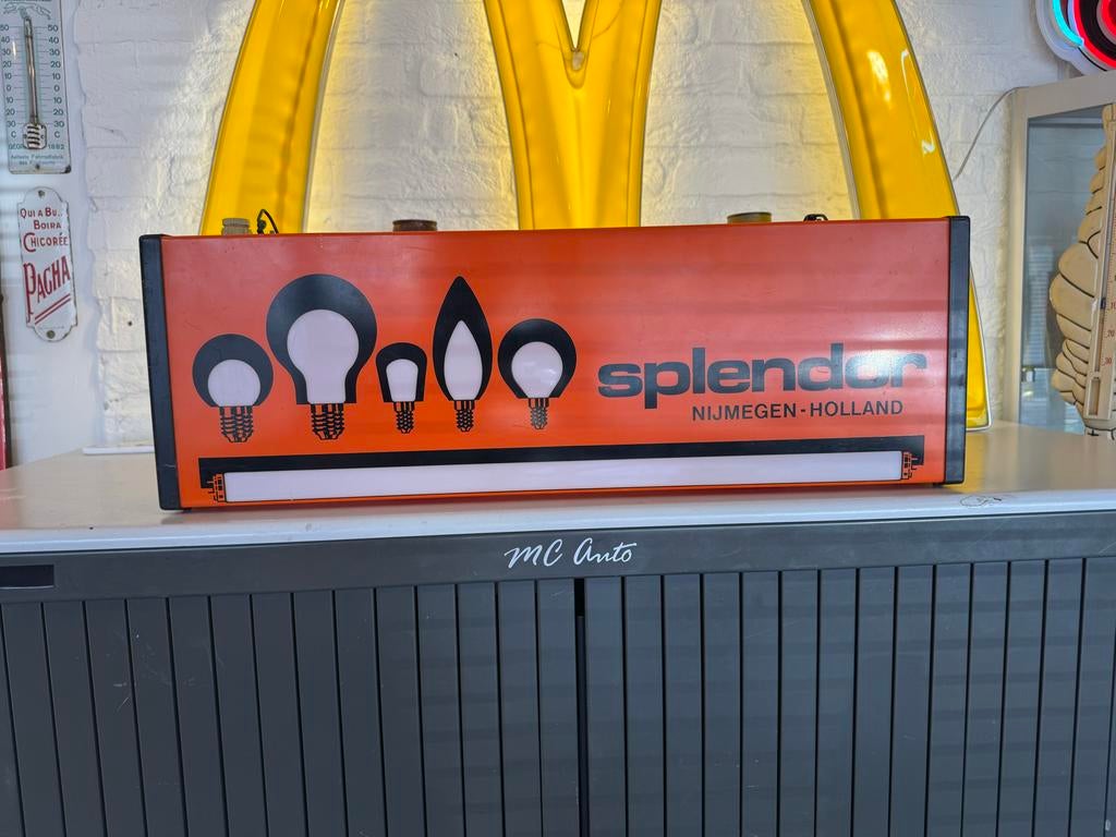 Vintage Splendor Reclamebord Nijmegen Holland, Antiek en Kunst, Ophalen