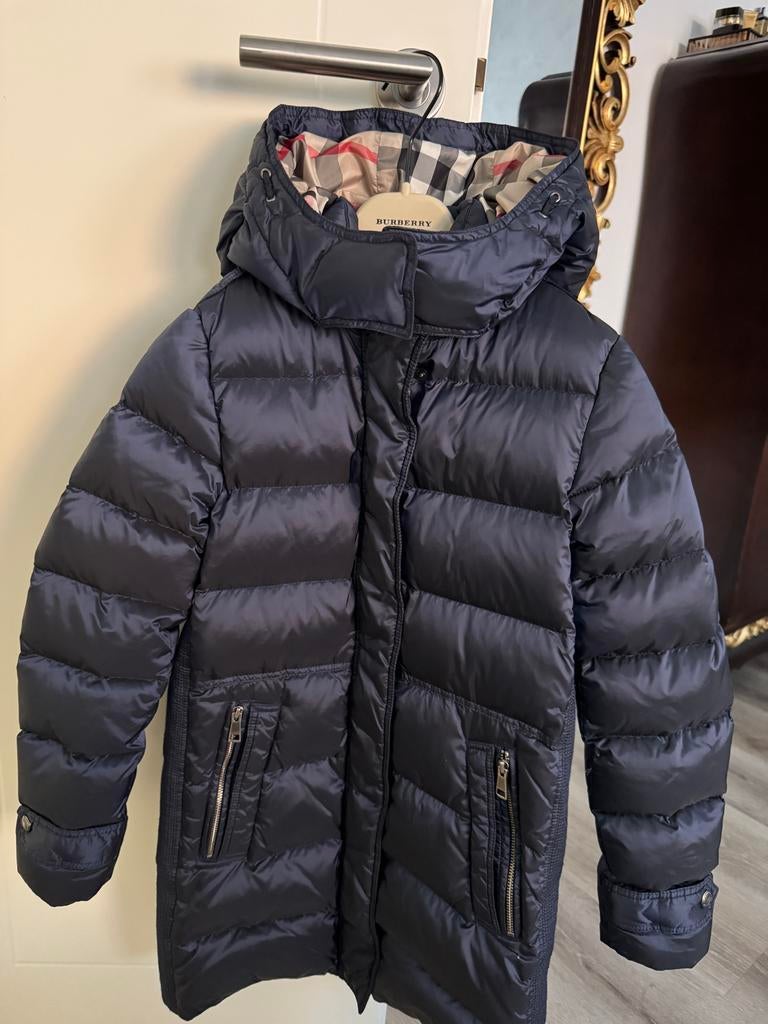 Originele Burberry jas donkerblauw maat 140 - als ni, Ophalen of Verzenden, Nieuw, Meisje, Jas