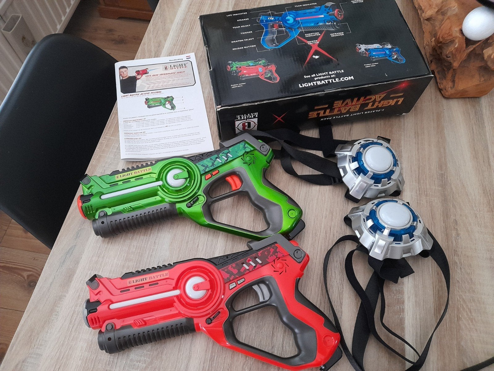 Light Battle Active Lasergame Set - 2 Spelers, Ophalen of Verzenden