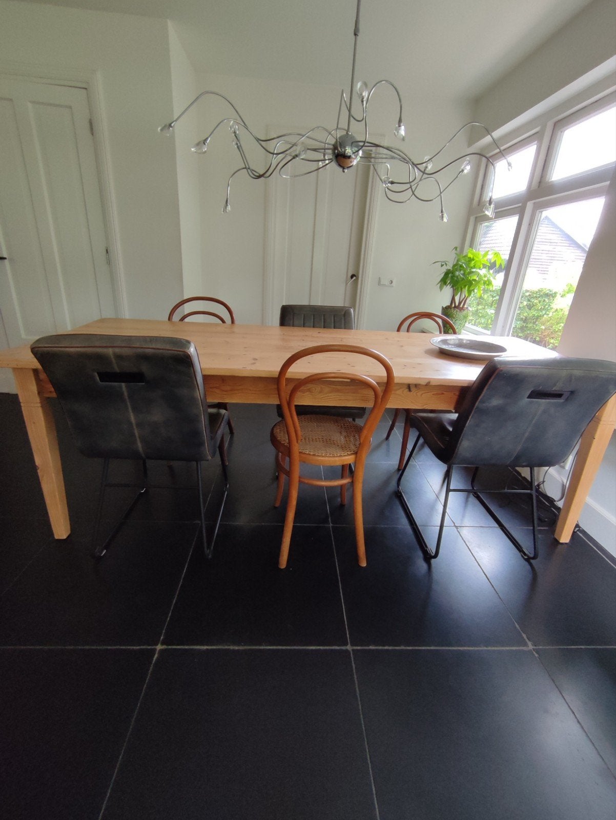 Franse eettafel, 250 x 100 cm, nieuw in de lak, Ophalen, 200 cm of meer, 50 tot 100 cm, Zo goed als nieuw