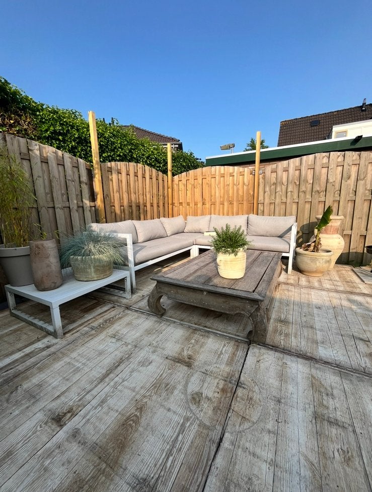 Houten vlonderplanken voor terras of tuin | Steenschotten, Tuin en Terras, Ophalen, Gebruikt, Hout