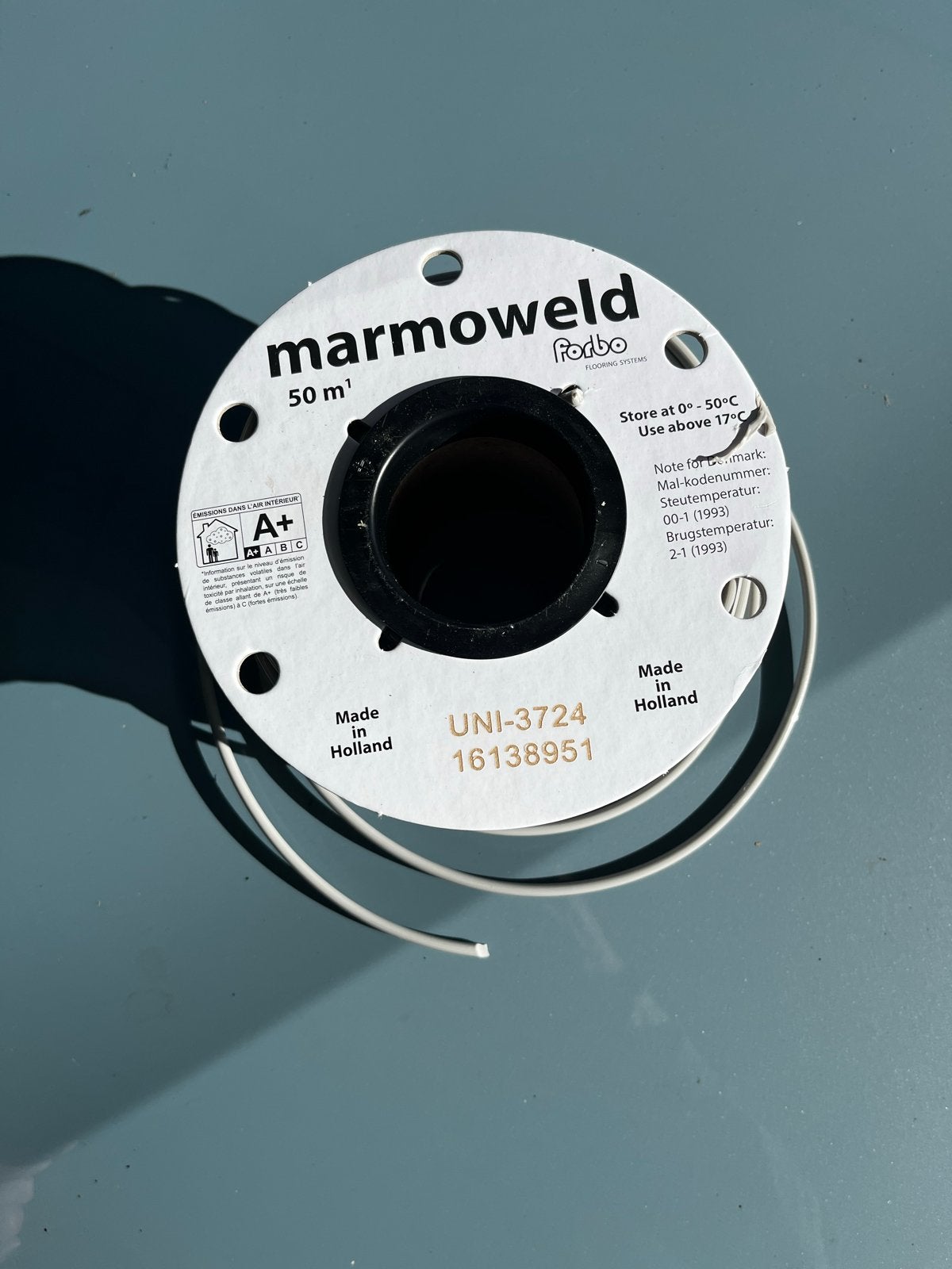 Forbo MarmoWeld Lasdraad Concrete Grijs 50m, Ophalen of Verzenden