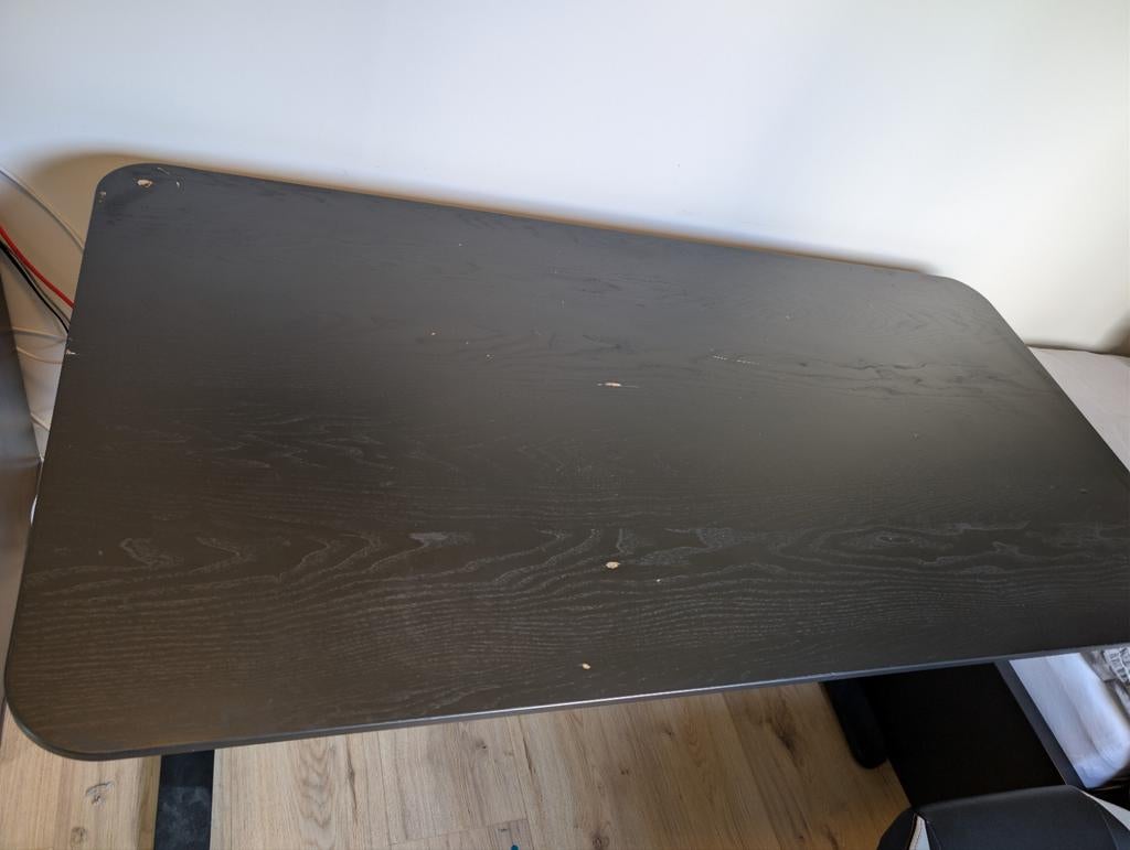 BEKANT IKEA Bureau 160x80, Huis en Inrichting, Bureaus, Ophalen, Zwart, 160 cm, Gebruikt