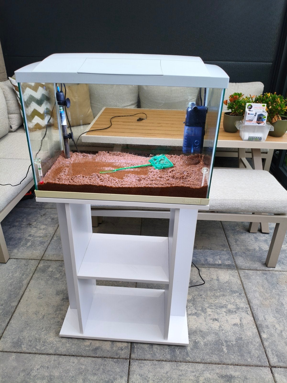 Superfish 70 incl retroled+  controller en caviaar grind, Dieren en Toebehoren, Vissen | Aquaria en Toebehoren, Ophalen, Inclusief deksel