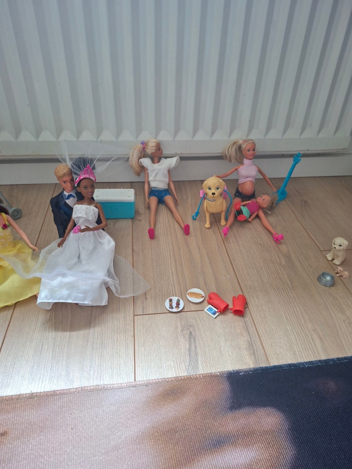 Diverse Barbie poppen met barbecue en hondjes, Ophalen of Verzenden