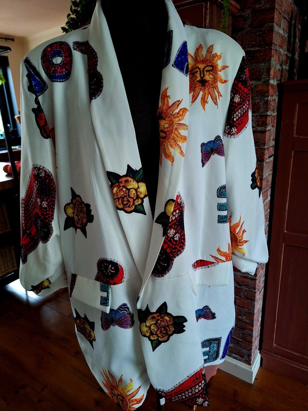Jasje one size m l xl xxl wit of zwart, Ophalen of Verzenden, Zo goed als nieuw, Maat 46/48 (XL) of groter, Wit