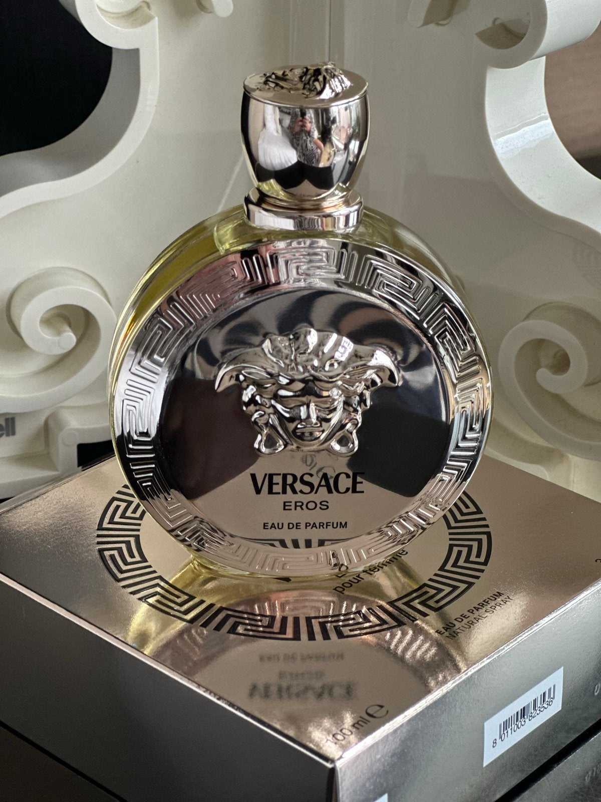 Versace Eros Pour Femme EDP 100 ml | 2x gespoten | Compleet, Ophalen of Verzenden, Gebruikt