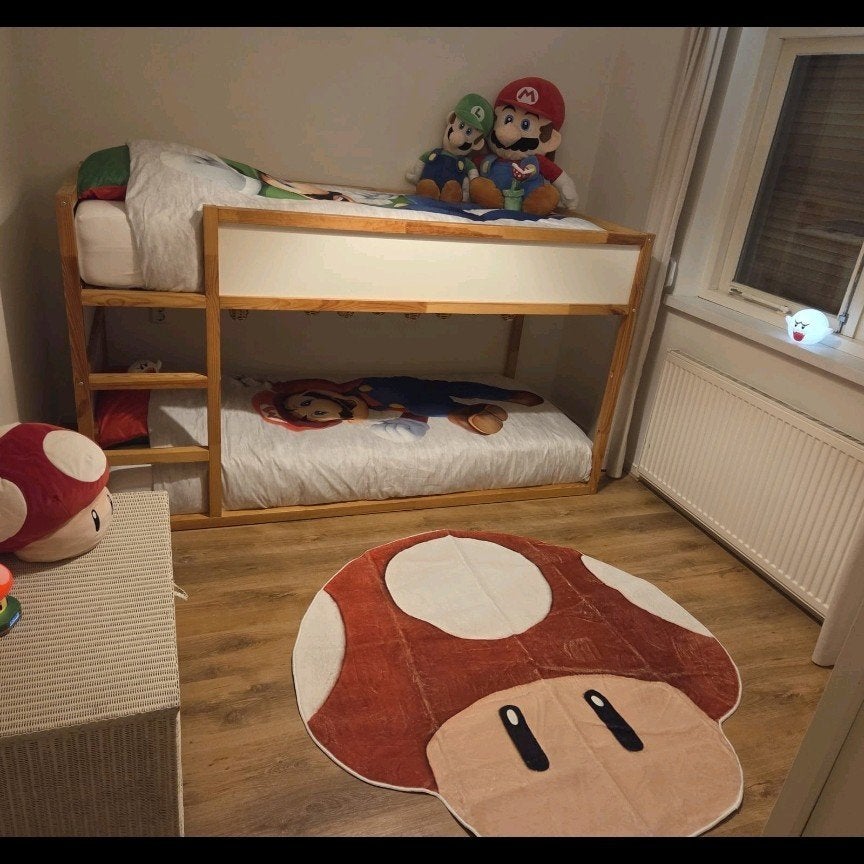 Ikea Kura bed met matrassen en tenten, Kinderen en Baby's, Kinderkamer | Stapelbedden en Hoogslapers, Ophalen, Zo goed als nieuw