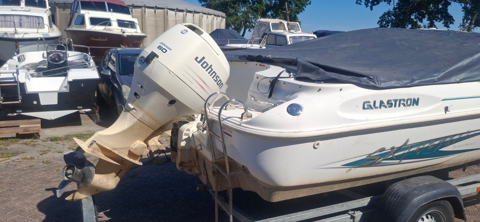 Glastron 170  bowrider Johnson 60 pk efi 4 takt ruime boot, Overige merken, Gebruikt, Met afstandsbediening, Ophalen of Verzenden