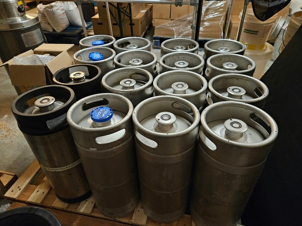 16x Bierfust 20ltr Slimline A-type, Ophalen, Gebruikt
