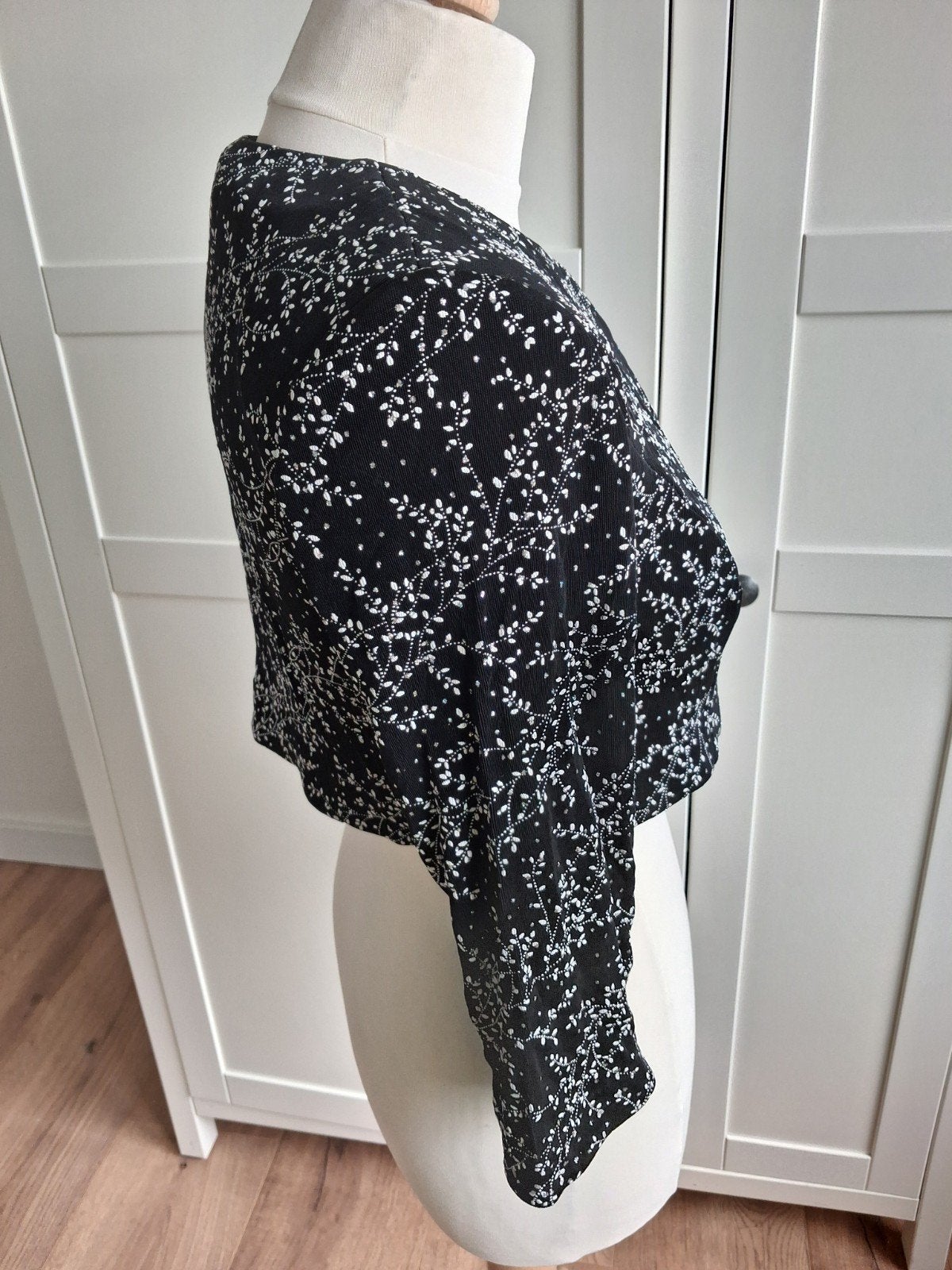 Vintage kort jasje/bolero, zwart met zilver, Alex Evenings, Groningen, Zwart, Ophalen of Verzenden