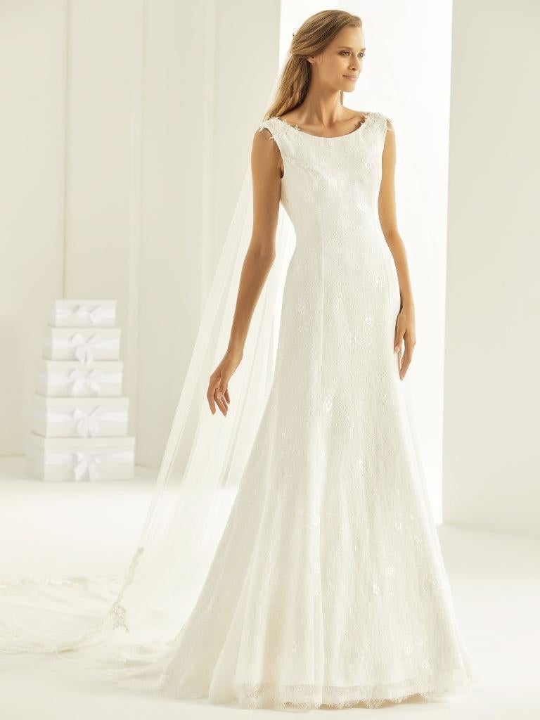 Trouwjurk Sample Sale Bianco Evento – Model Pompeya, Ophalen, Trouwjurk, Wit, Bianco Evento