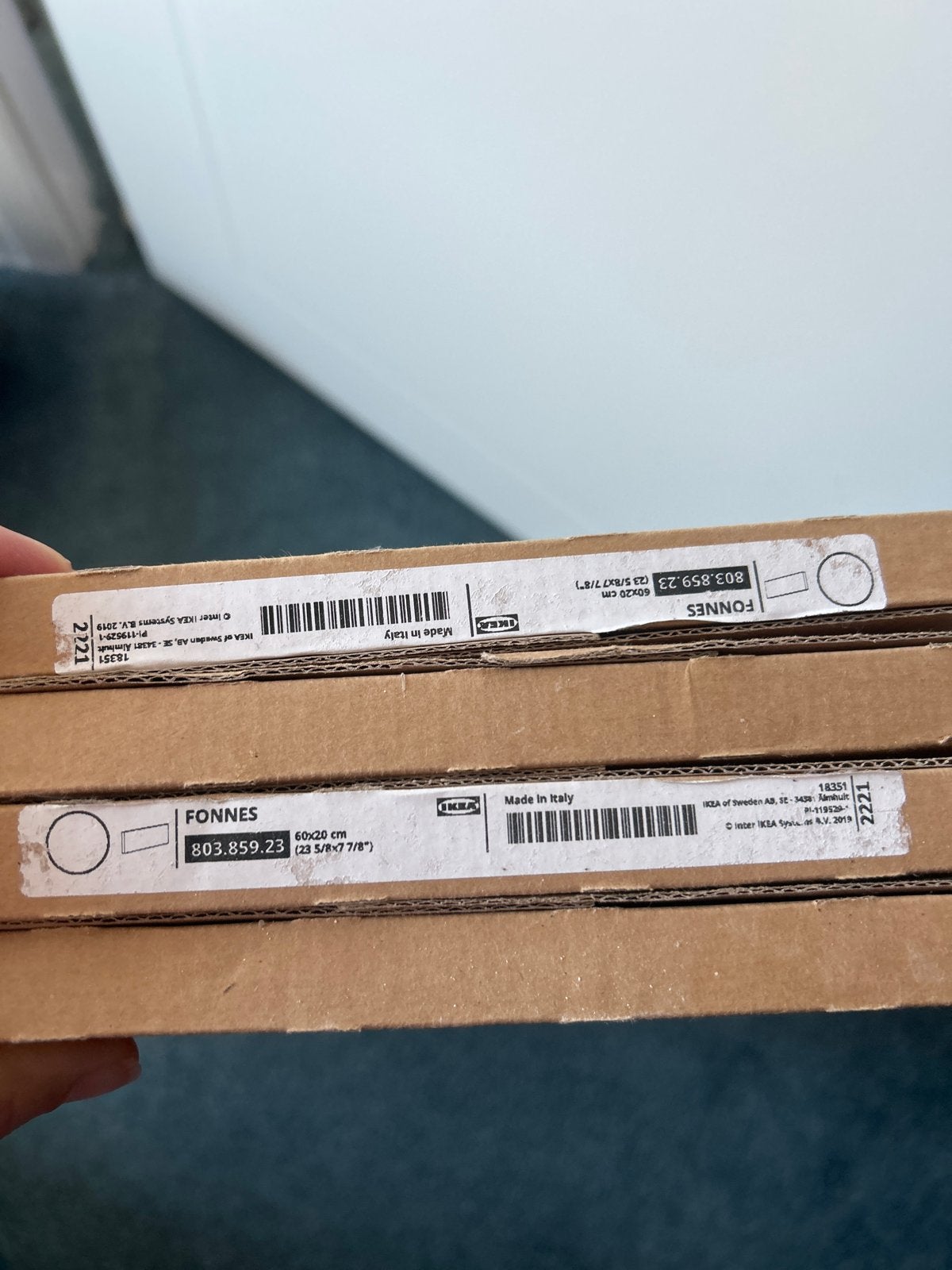 4x IKEA Fonnes ladefronten 60x20 cm - Nieuw in doos, Ophalen of Verzenden, Nieuw