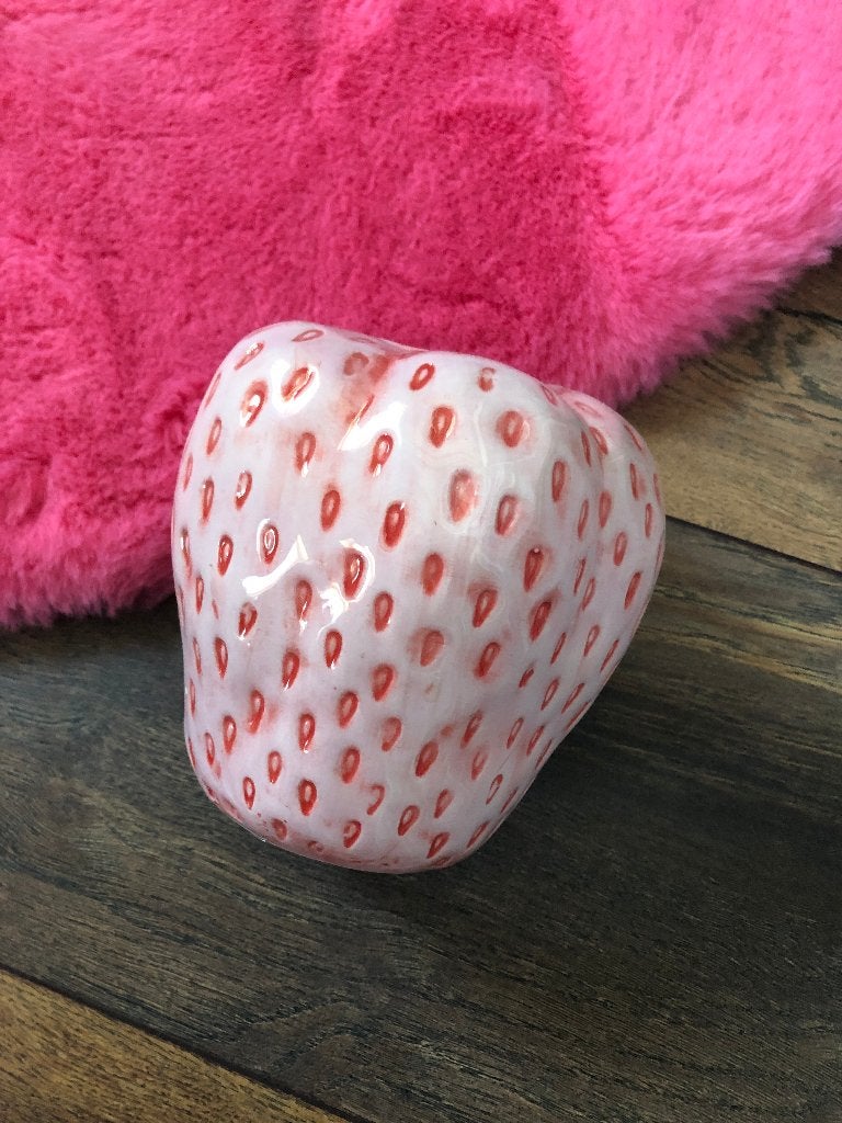 Aardbei vaas / vaasje / bloempot | NIEUW, Tuin en Terras, Rond, Ophalen of Verzenden, Aardewerk, Binnen