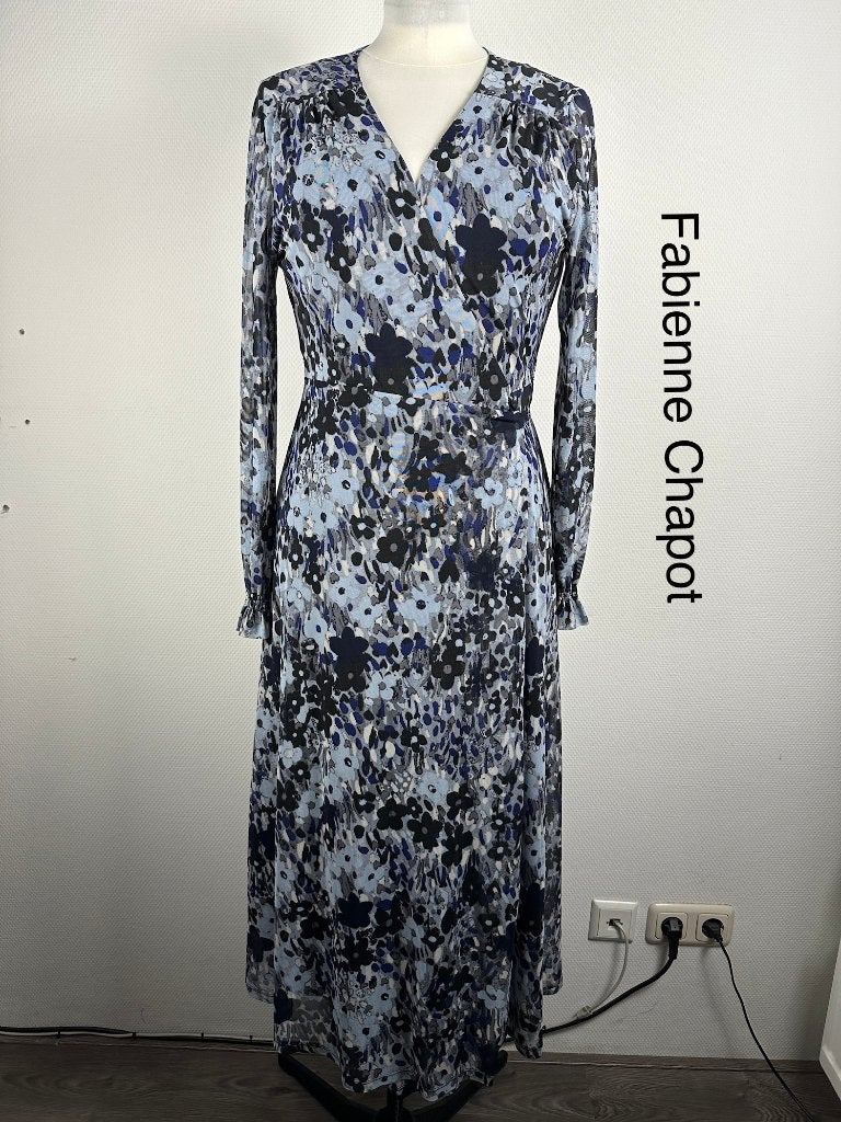 Fabienne Chapot Jurk  (mt: 42) 20,6/113, Blauw, Maat 42/44 (L), Ophalen of Verzenden, Zo goed als nieuw