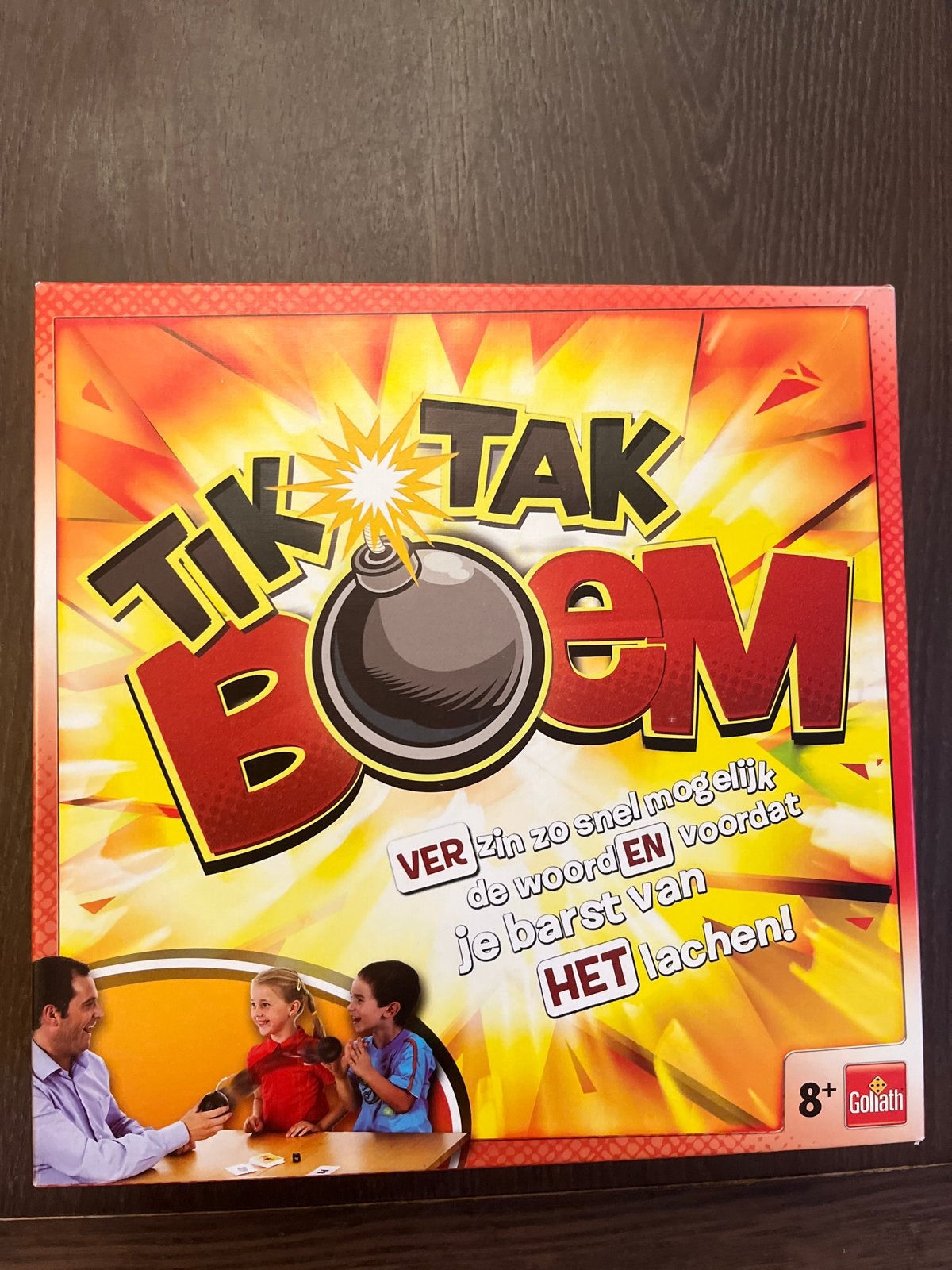 Tik Tak Boem - Het explosieve woordspel van Goliath, Drie of vier spelers, Ophalen of Verzenden, Gebruikt