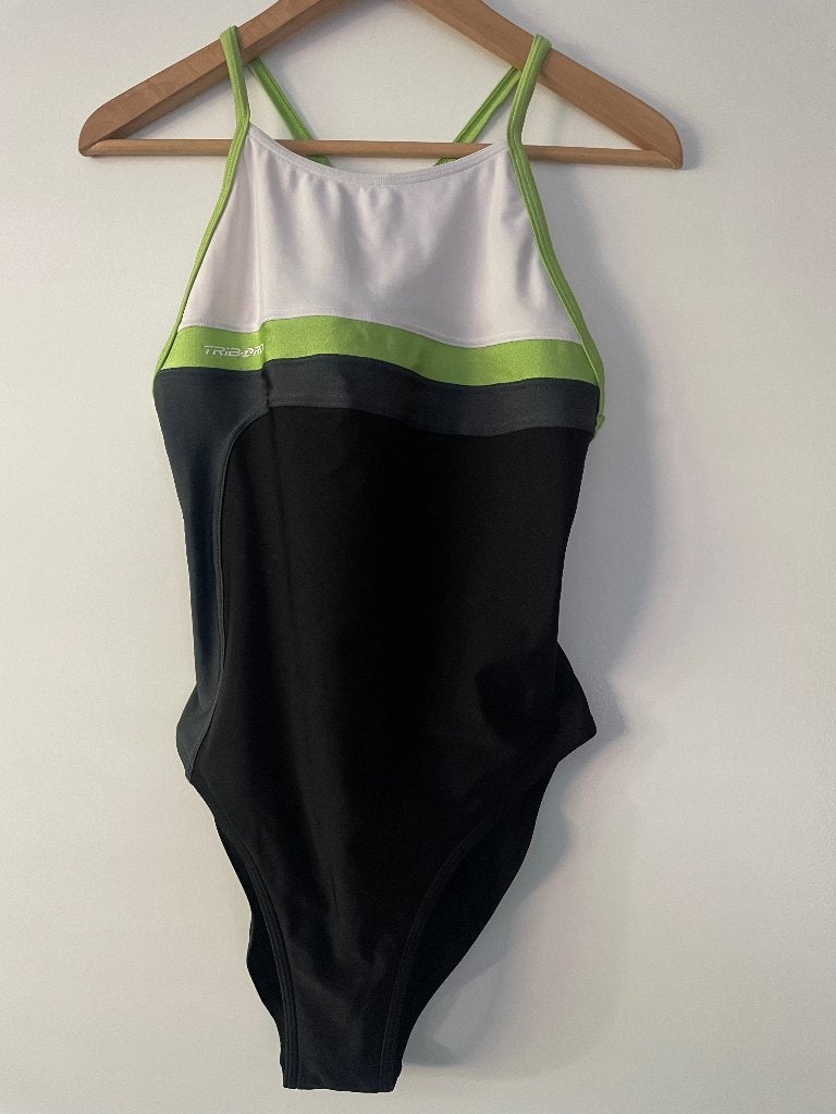 Decathlon badpak maat 44, Verzenden, Zwart, Badpak, Zo goed als nieuw