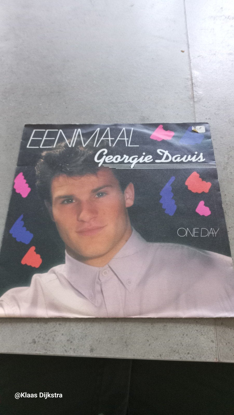 Georgie Davis - Eenmaal / One Day Vinyl Single, Ophalen of Verzenden, Gebruikt, Nederlandstalig