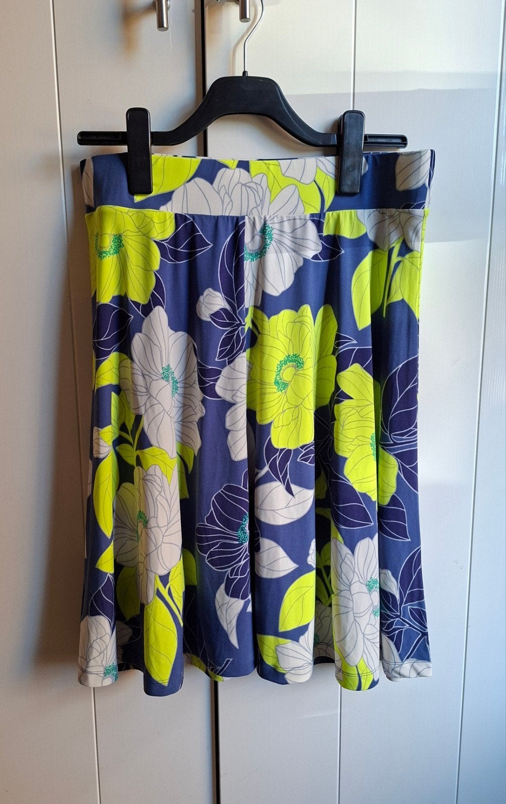 Vrolijke zomerrok met onderrok - Kyra & Ko - Maat L, Blauw, Maat 42/44 (L), Ophalen of Verzenden, Zo goed als nieuw