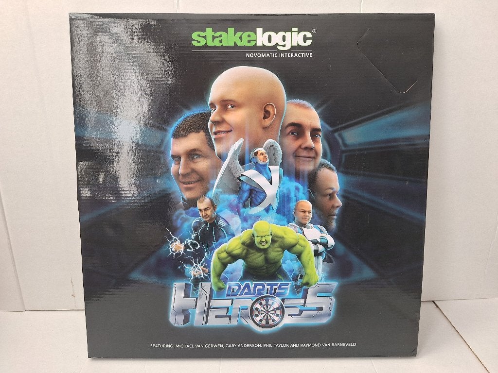 Dartbord Darts Heroes met onder andere Michael van Gerwen, Sport en Fitness, Darts, Ophalen, Nieuw, Dartbord met pijlen