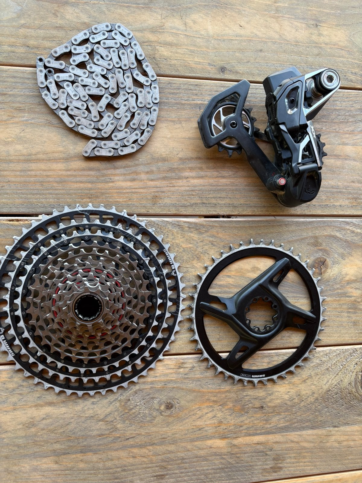 Mini groepset Sram XX SL Derailleur, cassette, ketting(blad), Stalbergweg, Sram, Gravelbike, Info@velovenlo.nl