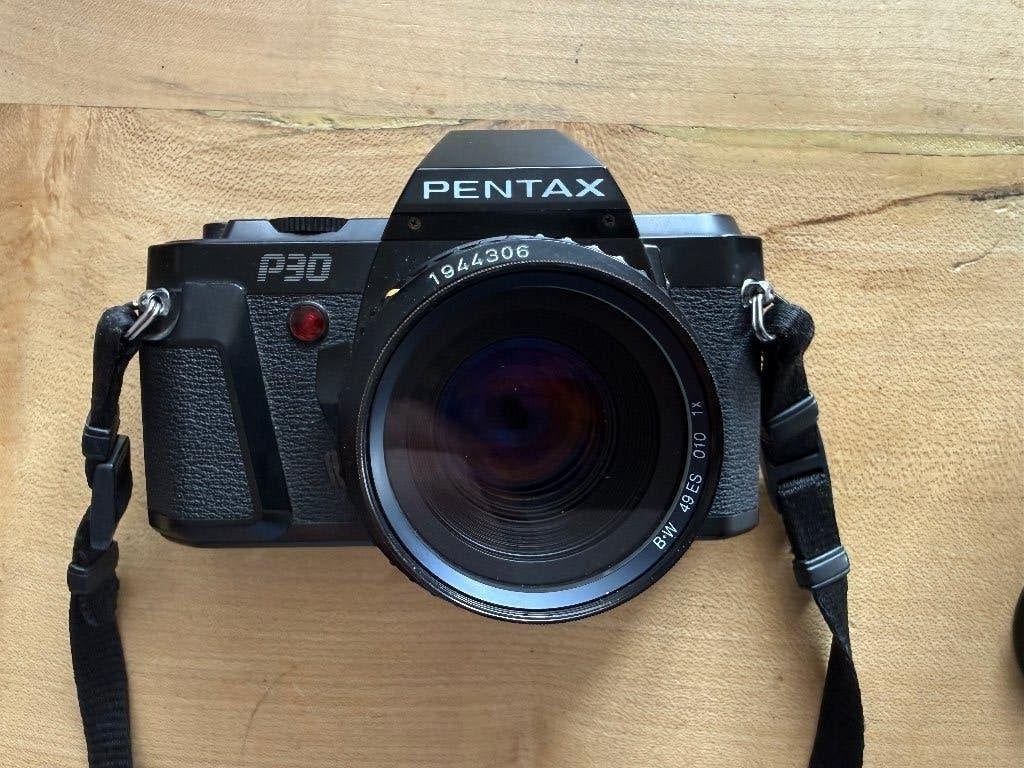 Pentax P30 met 2.0 - 50 mm Takumar en Sigma 70-210mm zoom, Ophalen of Verzenden, Gebruikt, Spiegelreflex, Pentax