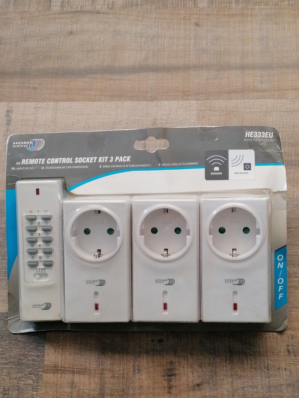 Home Easy Afstandsbediening Stopcontacten Kit 3-pack, Ophalen, Nieuw, Overige merken, Stekkerdoos