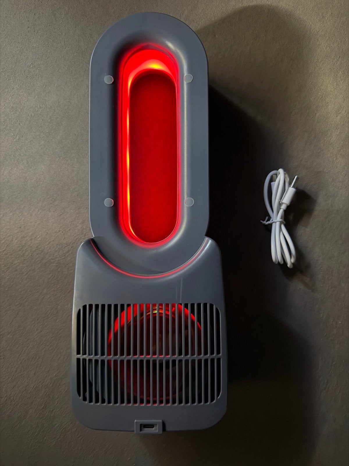Nor-Tec Bladeless Desk Fan met LED-verlichting, Ophalen of Verzenden, Nieuw, Tafelventilator