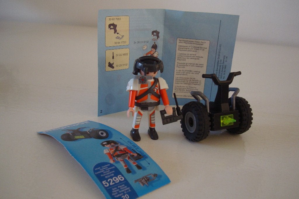 * Playmobil top agent met balans racer / segway 5296 *, Complete set, Overige typen, Ophalen of Verzenden, Zo goed als nieuw
