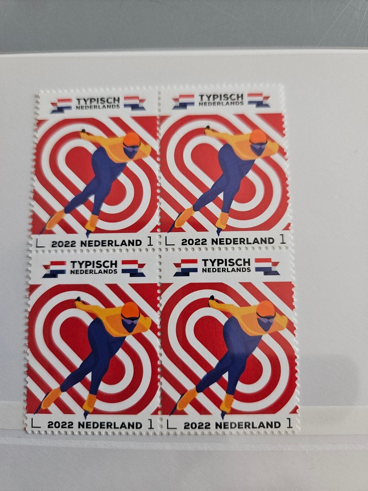 Typisch Nederlands - Schaatsen Postzegelmapje 2022, Ophalen of Verzenden, Na 1940, Postfris