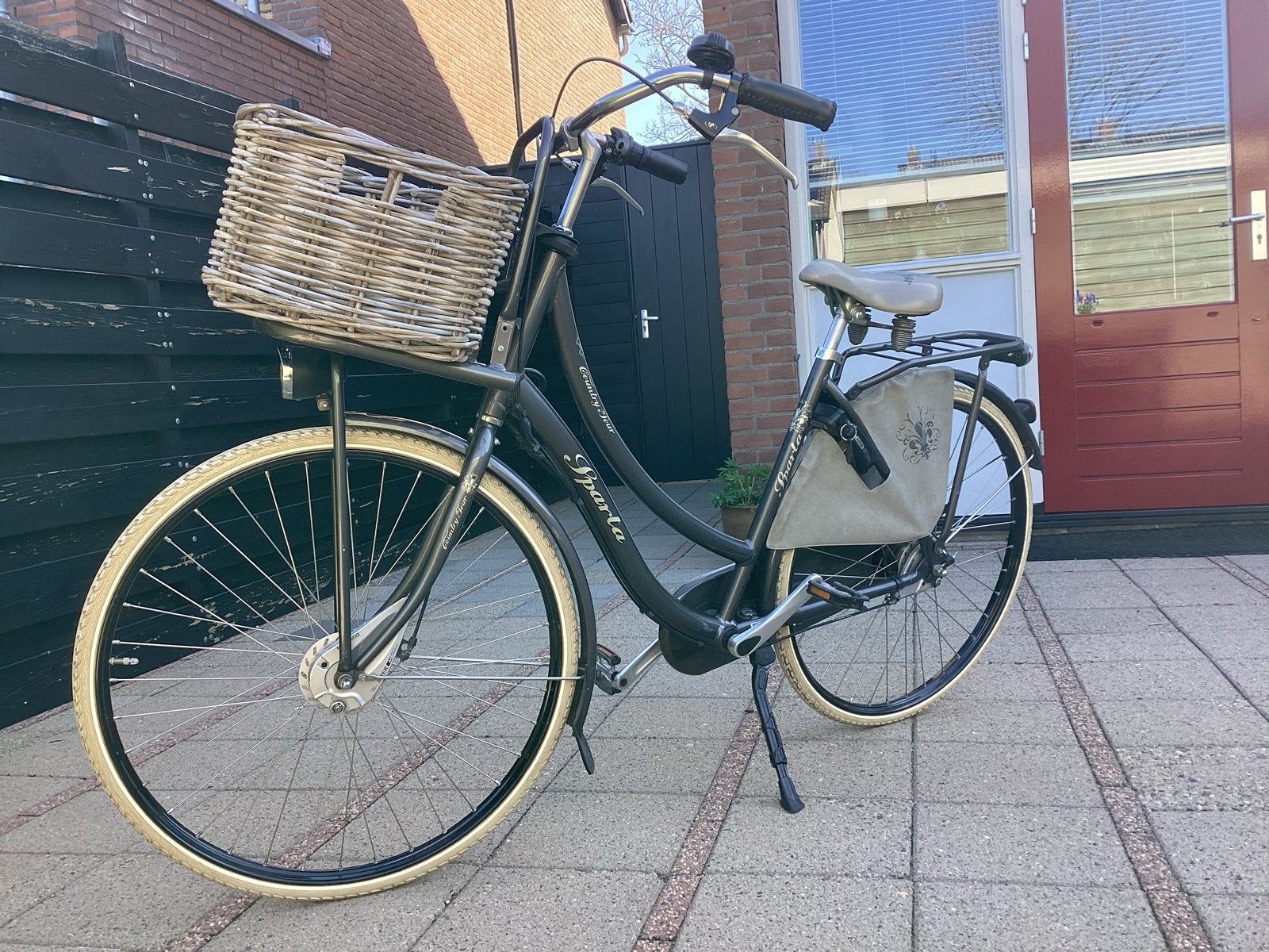 Sparta Country Tour Damesfiets met mand, Ophalen, Sparta, 53 tot 56 cm, Versnellingen