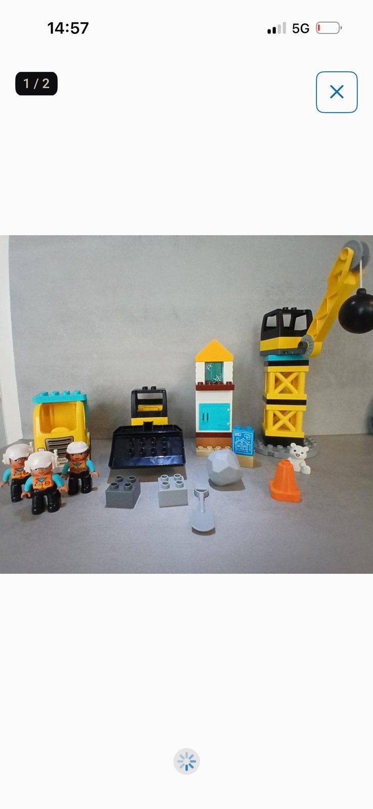 Lego duplo sloopkogel 10932, Ophalen of Verzenden, Zo goed als nieuw, Duplo