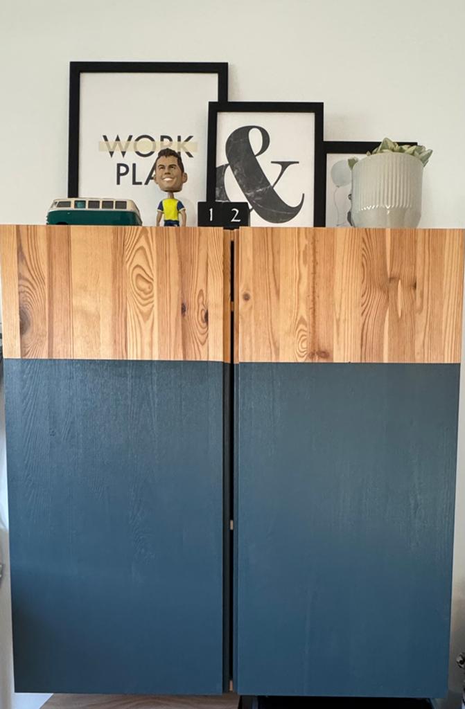 IKEA Ivar kast vintage blauw, Ophalen, Gebruikt, 50 tot 100 cm, Minder dan 100 cm