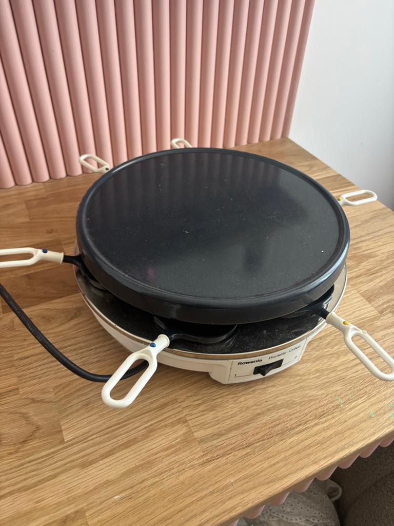 Rowenta Raclette + Crêpes RC-06, Ophalen of Verzenden, Gebruikt, Minder dan 4 personen