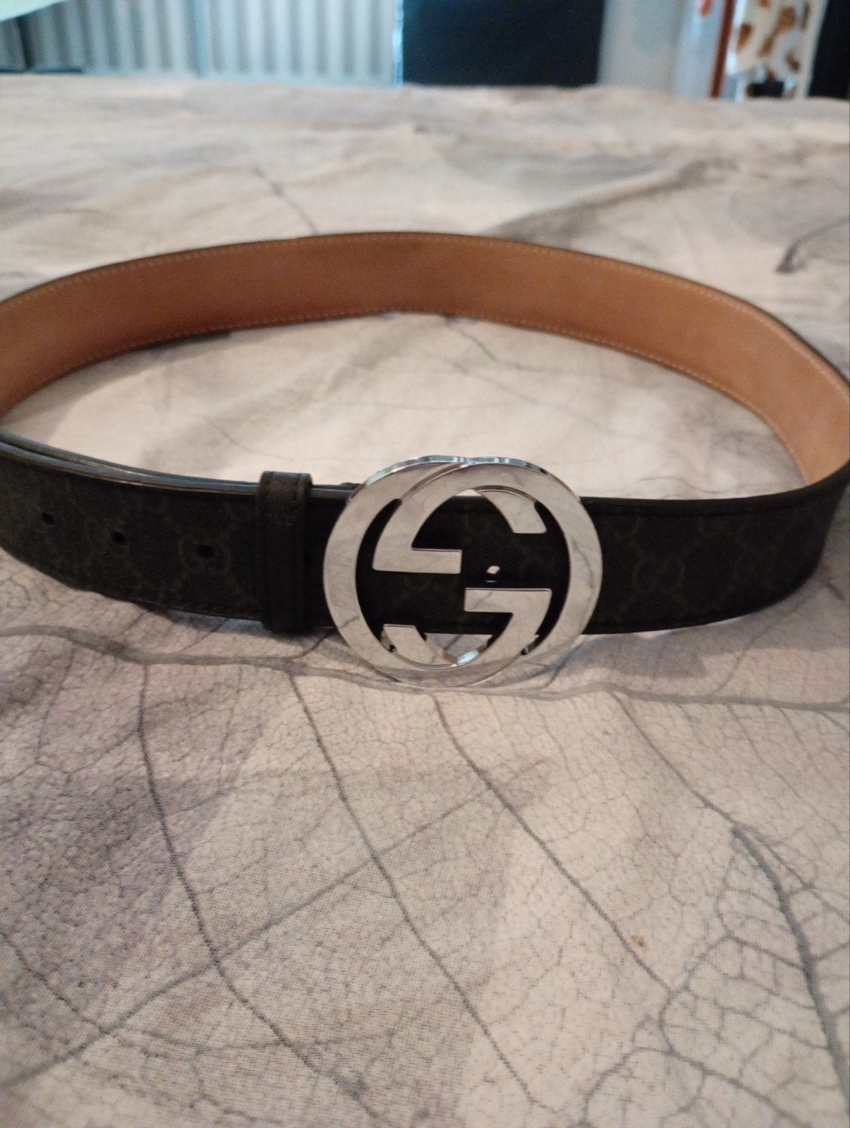Gucci riem 1 op 1 - 105 cm, Kleding | Heren, Ophalen, Zwart, 105 tot 115 cm, Zo goed als nieuw