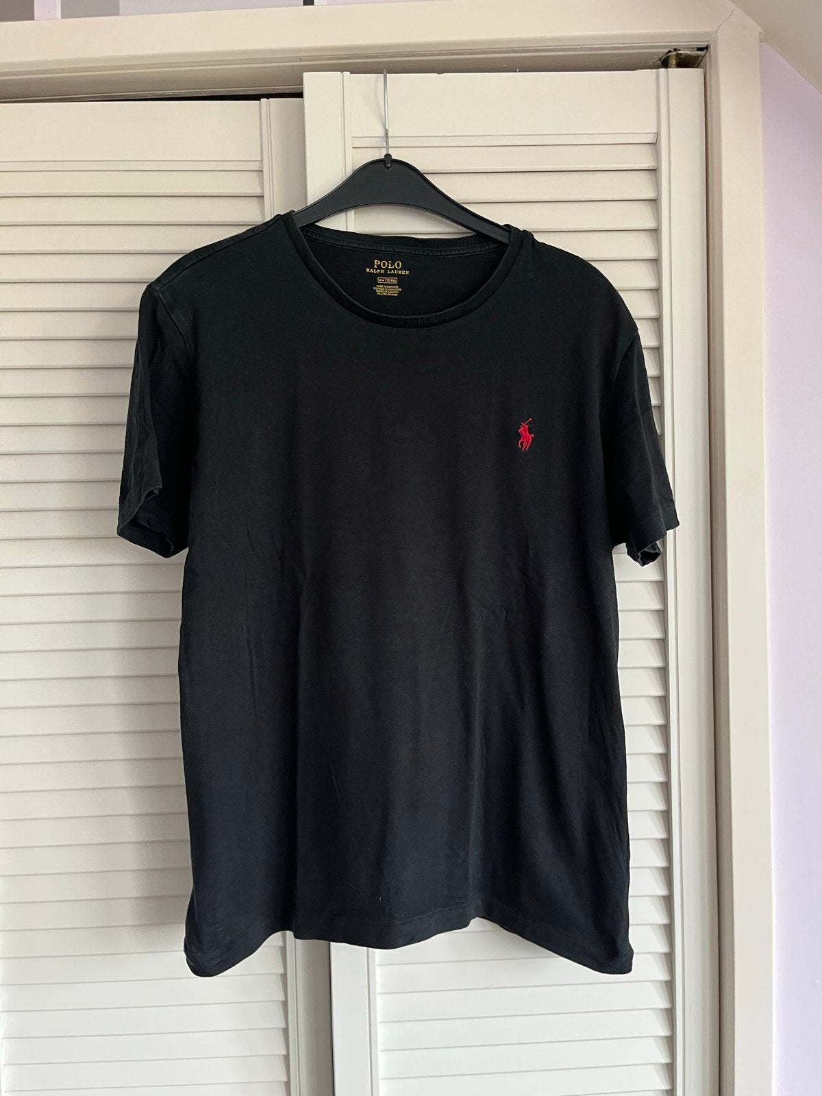 Polo Ralph Lauren T-shirt Zwart Maat 176, Ophalen of Verzenden, Gebruikt, Jongen of Meisje, Shirt of Longsleeve